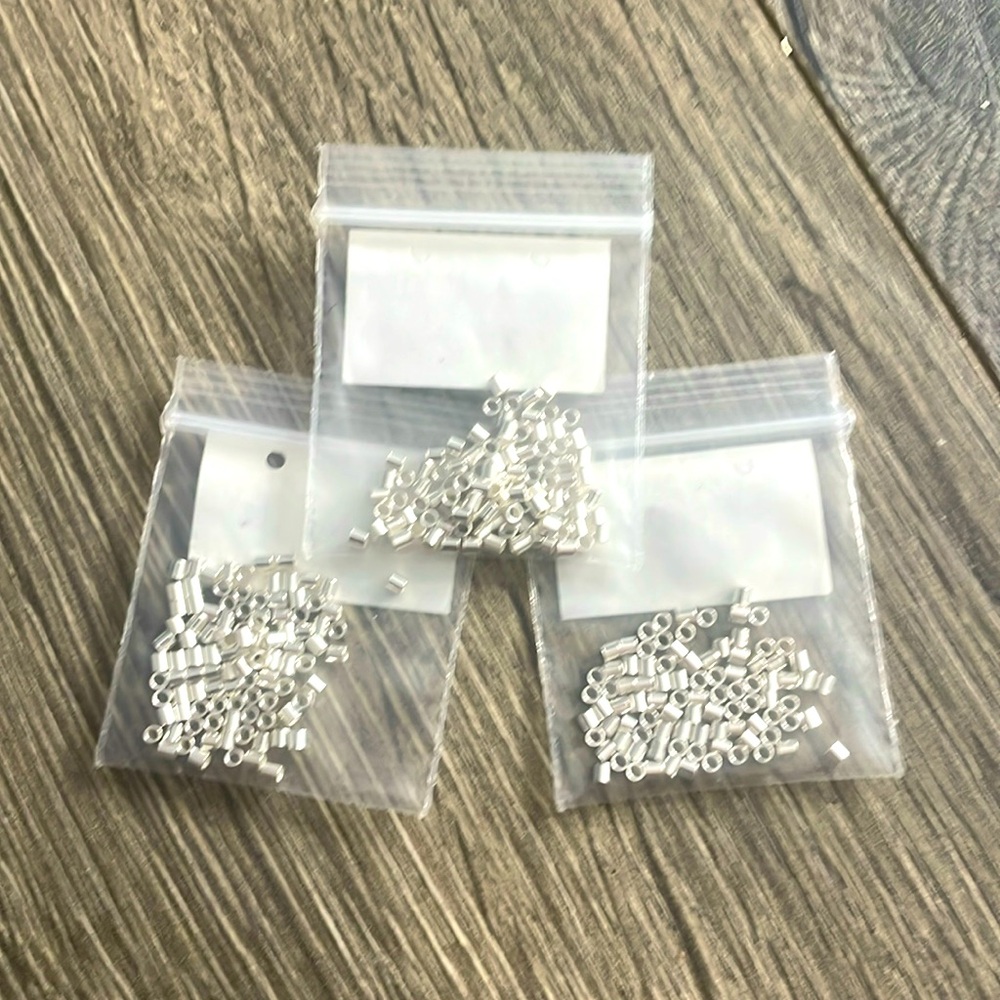 Small, shiny beads jewelry, making